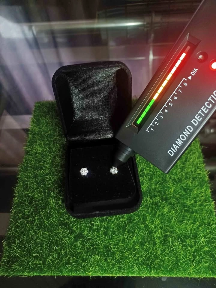 VVS1 Moissanite Earrings 0.5 CT