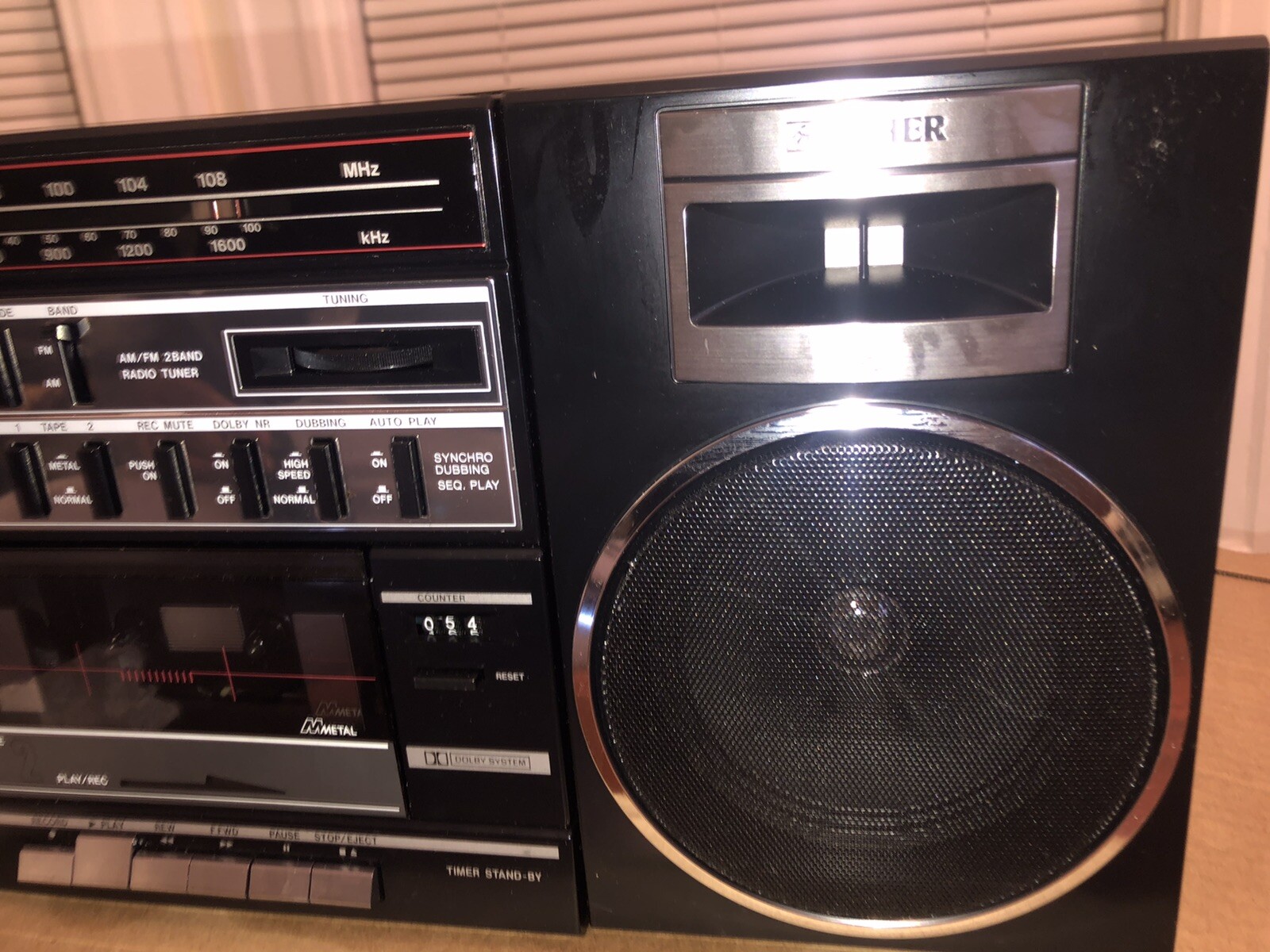 Fisher PH 463 Black Boombox! Fully Functional! Check video! - photo 3