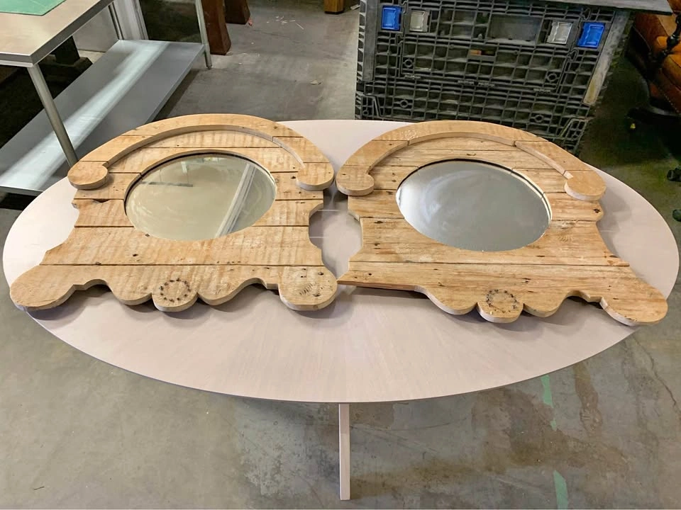 Rustic Wood Framed Mirrors