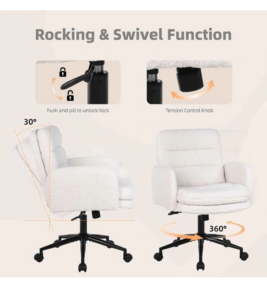 Upholstered Swivel Home Office Chair - photo 2