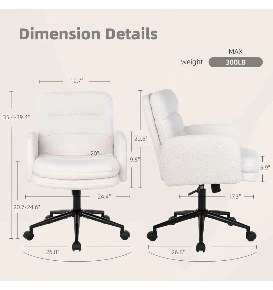 Upholstered Swivel Home Office Chair - photo 3