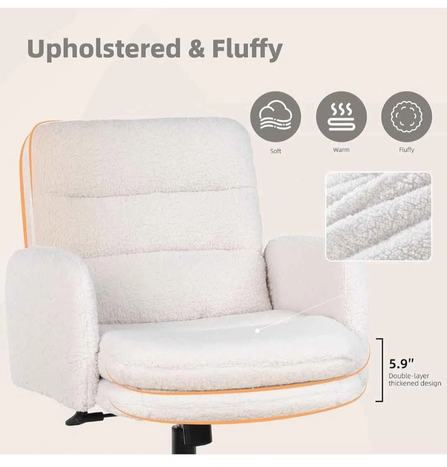 Upholstered Swivel Home Office Chair - photo 4