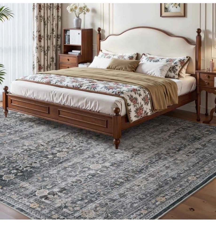MontVoo Area Rug 6X9 Grey Vintage Distressed - photo 2