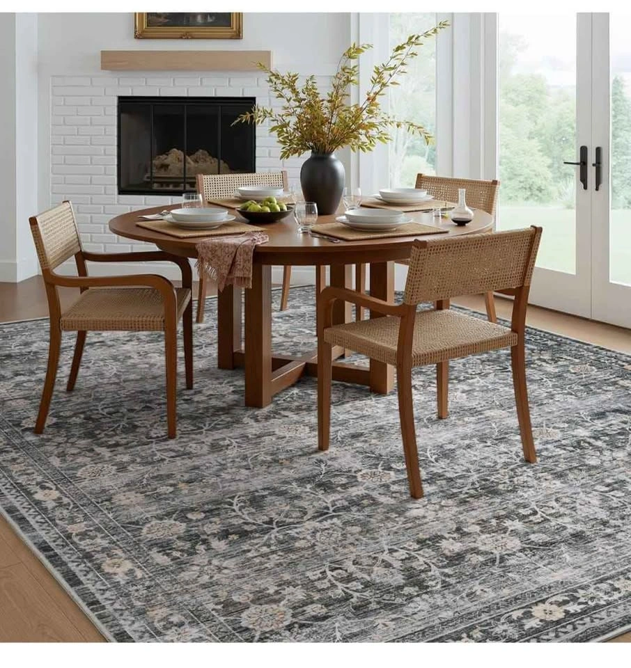 MontVoo Area Rug 6X9 Grey Vintage Distressed - photo 3