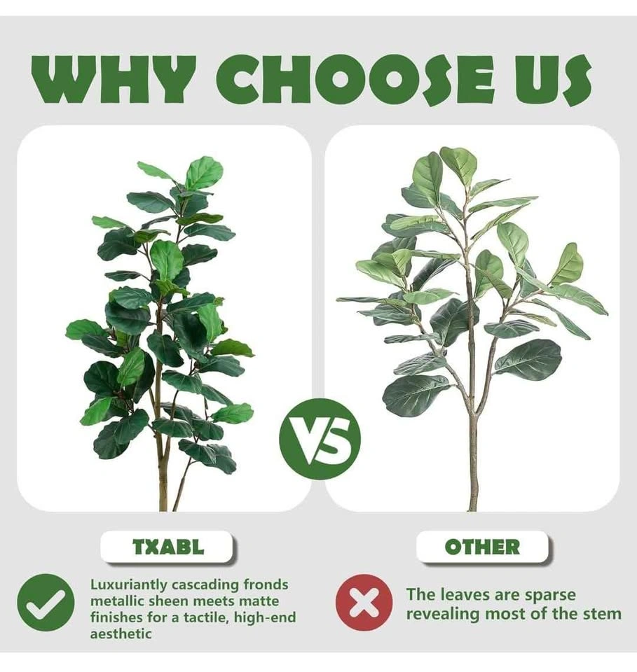 Artificial Fiddle Leaf Fig Tree - 6FT - photo 3