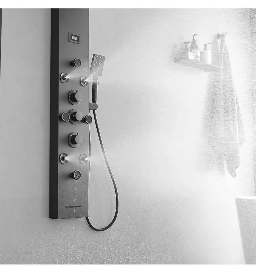 Matte Black Shower Panel System - photo 5