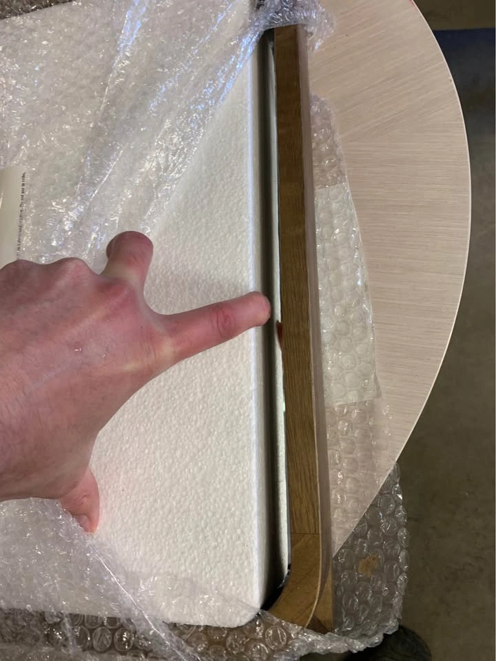 STRUCTUBE Standing Floor Mirror 46x163cm Light Brown 'Kyushu' - photo 4