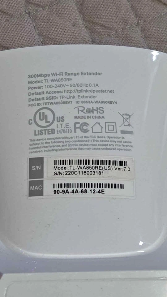 TP-Link TL-WA850RE Wi-Fi Range Extender - photo 2