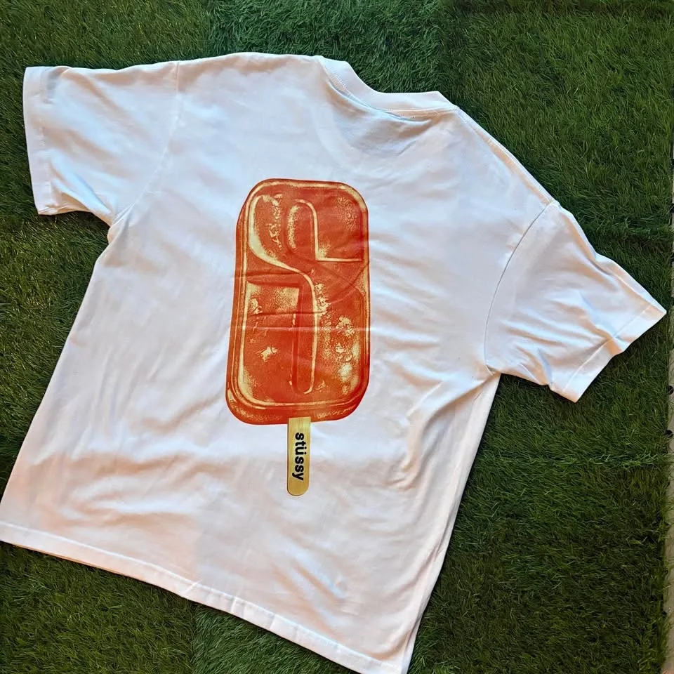 Stussy Orange Popsicle Shirt