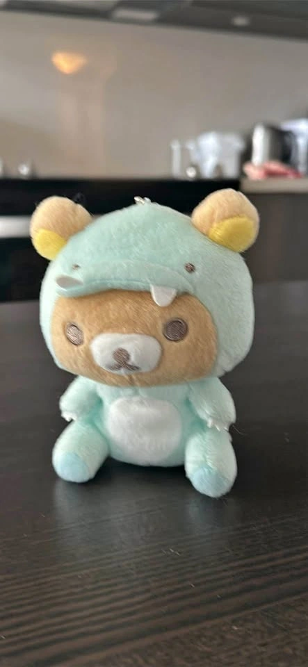 Rilakkuma Light Blue Dinosaur Plush - Japan Claw Game Exclusive
