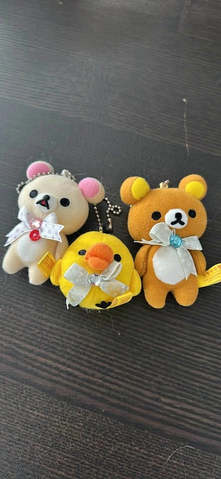 Rilakkuma Korilakkuma Kiiroitori Plush Keychains Set