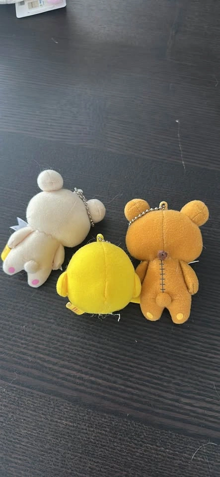 Rilakkuma Korilakkuma Kiiroitori Plush Keychains Set - photo 2
