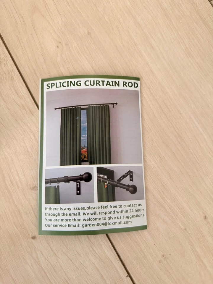 2 pack White Metal Curtain Rod - photo 4