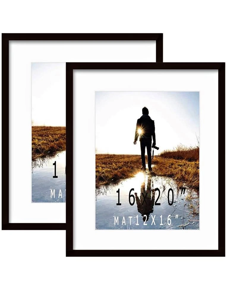 16x20inch Picture Frame Solid Wood Display Pictures (2pcs)