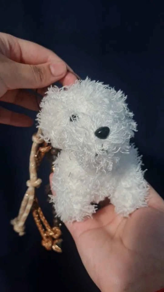Set of 3 Adorable Plush Poodle Bag Charms / Keychains - photo 3