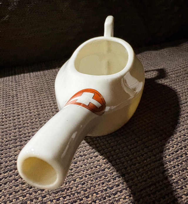 Antique German Ceramic Hospital Feeders / Nursing Cups - photo 5