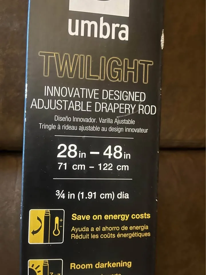 Umbra Twilight Curtain Rod New in Box - photo 2