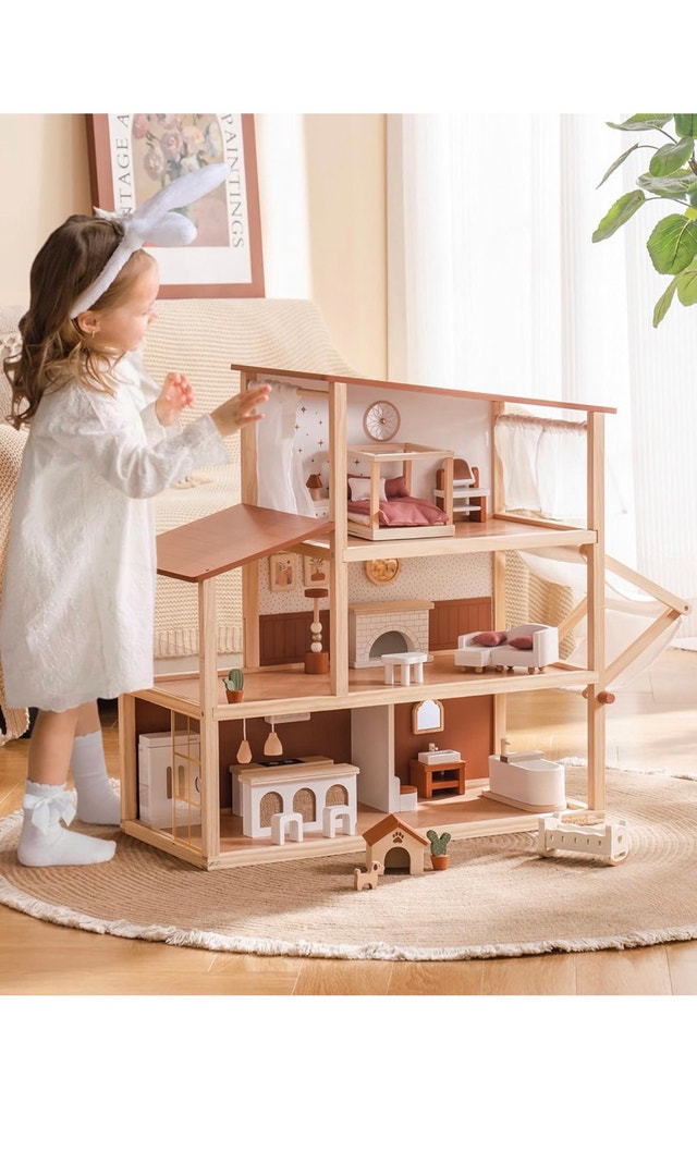 Tidlo Wooden Dollhouse - photo 2