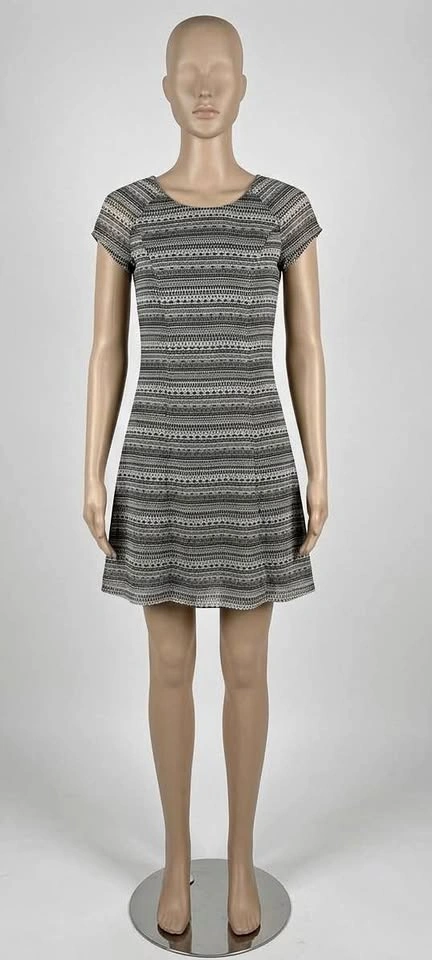 Women's Striped Fit and Flare Dress Size 2 H&M