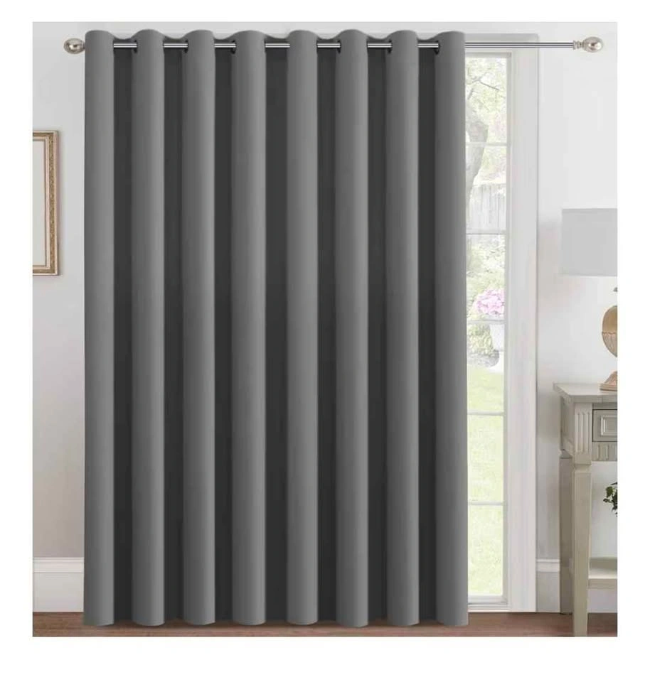 Blackout Curtain Room Divider 6.7ftx7ft 2 Grey - photo 2