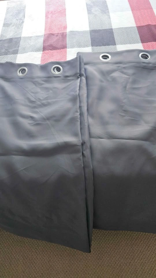 Blackout Curtain Room Divider 6.7ftx7ft 2 Grey - photo 3