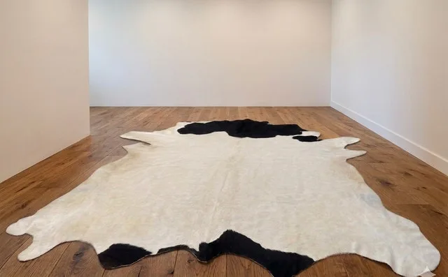 Beautiful Genuine Cowhide Rug - Black & White