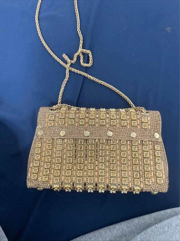 Gold rhinestone purse - photo 2
