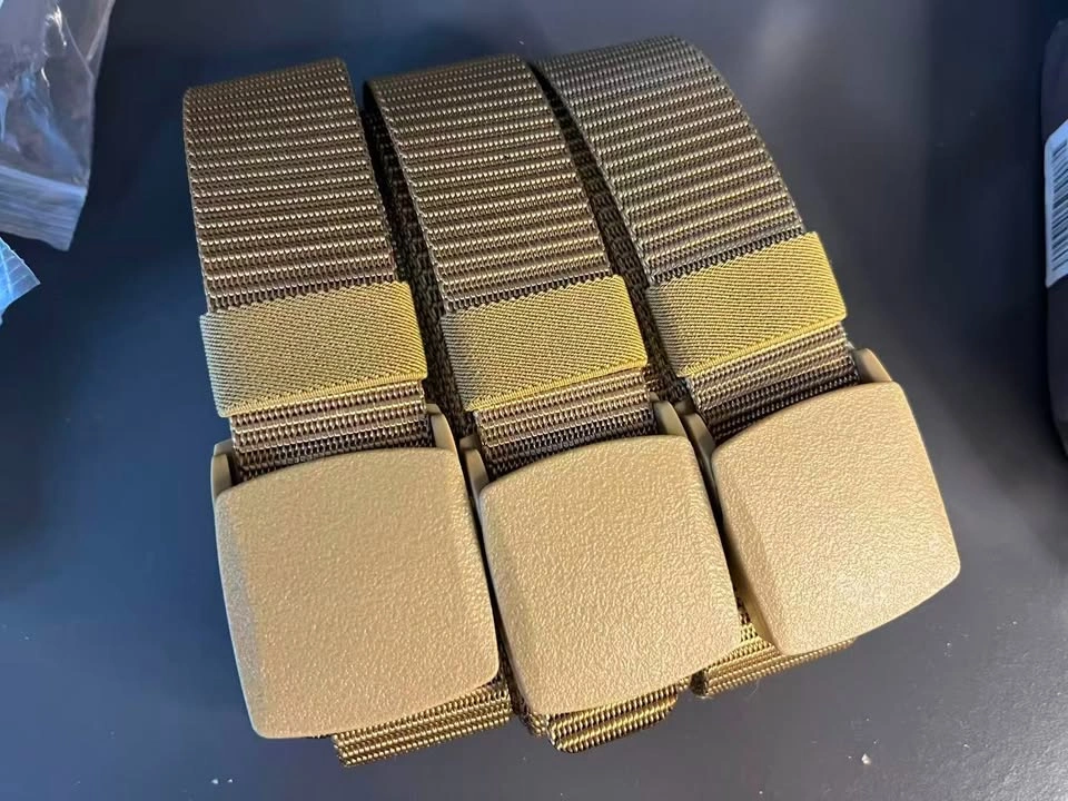 3pack Nylon Belt 1.5" Men Tactical Webbing Plastic Buckle Work B - photo 2