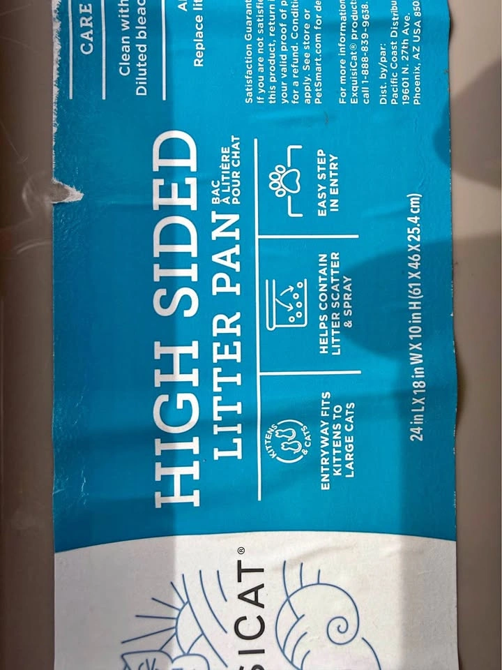 Cat Litter Box - High Sided