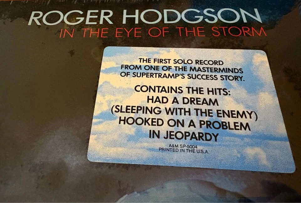 Roger Hodgson - In the Eye of the Storm (Vinyl LP, 1984) - photo 3