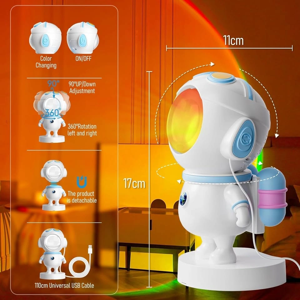 Astronaut Sunset Lamp Projector - photo 3