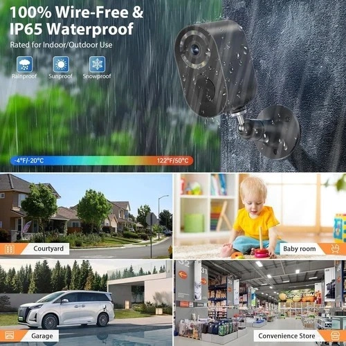 Wireless Outdoor Security Cameras - 2K WiFi Battery - photo 5