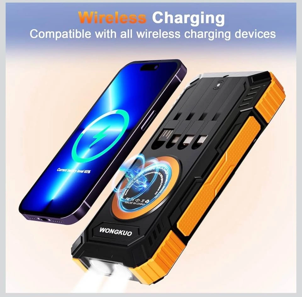 Solar Charger Power Bank - 49800mAh Solar Phone Charger w/ USB-C - photo 3