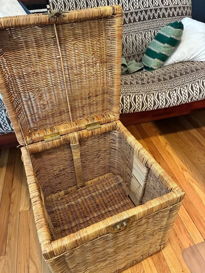 Wicker storage cube - photo 3