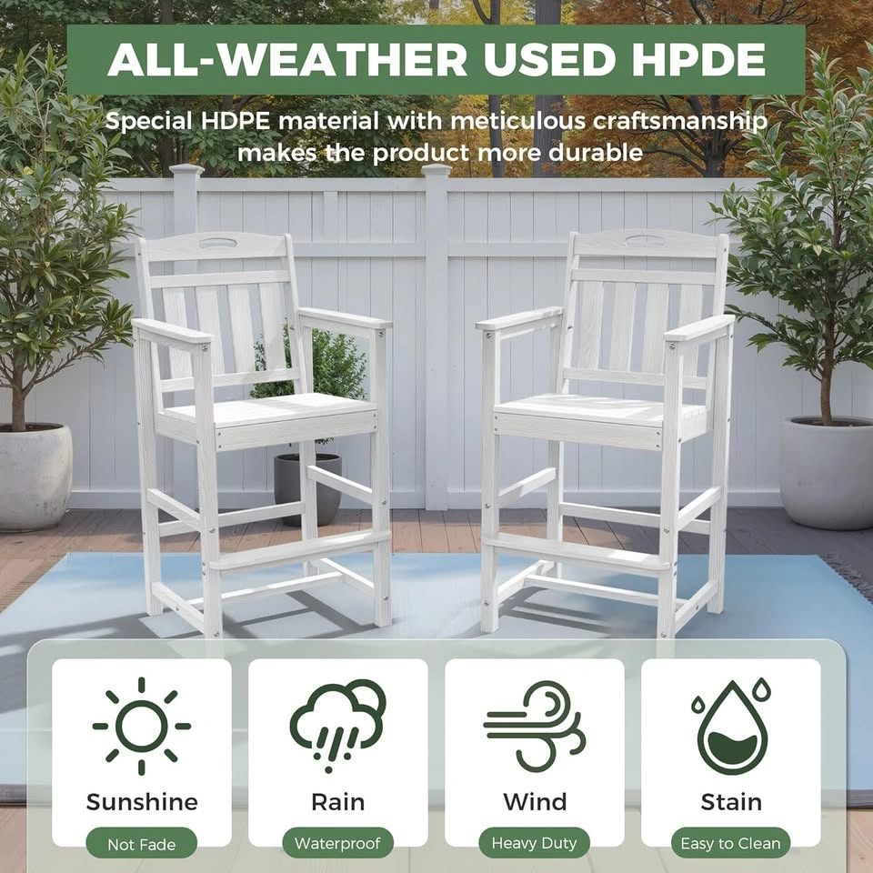 Outdoor Patio Tall Adirondack Bar Chair - photo 4