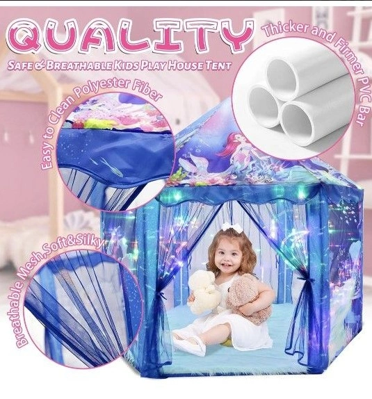 Princess Tent Toys-for-Girls, Large Mermaid Playhouse - photo 4