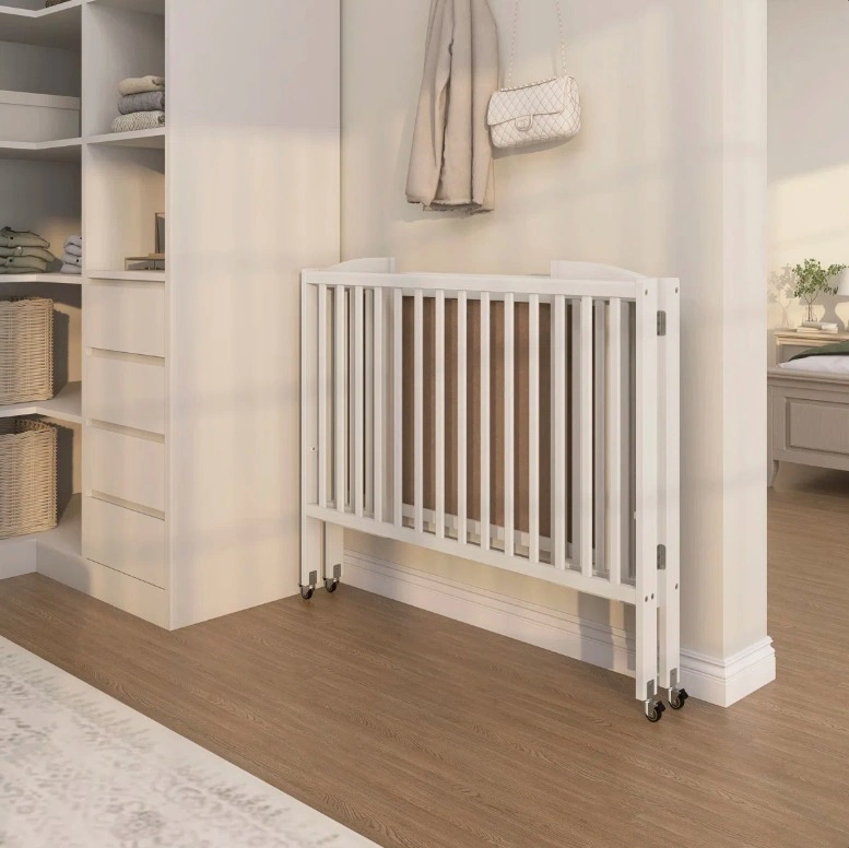 Wooden Mini Baby Crib & Mattress - Used - photo 2