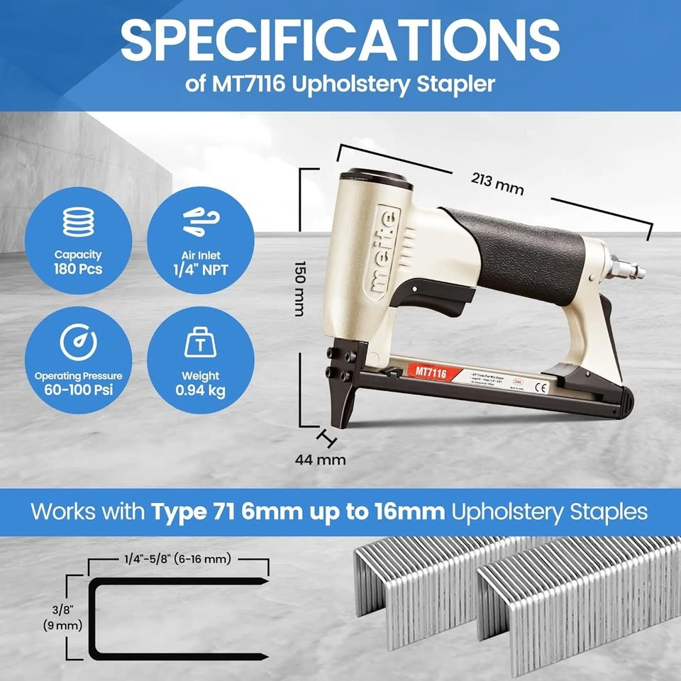 Meite MT7116 Pneumatic Staple Gun - photo 2