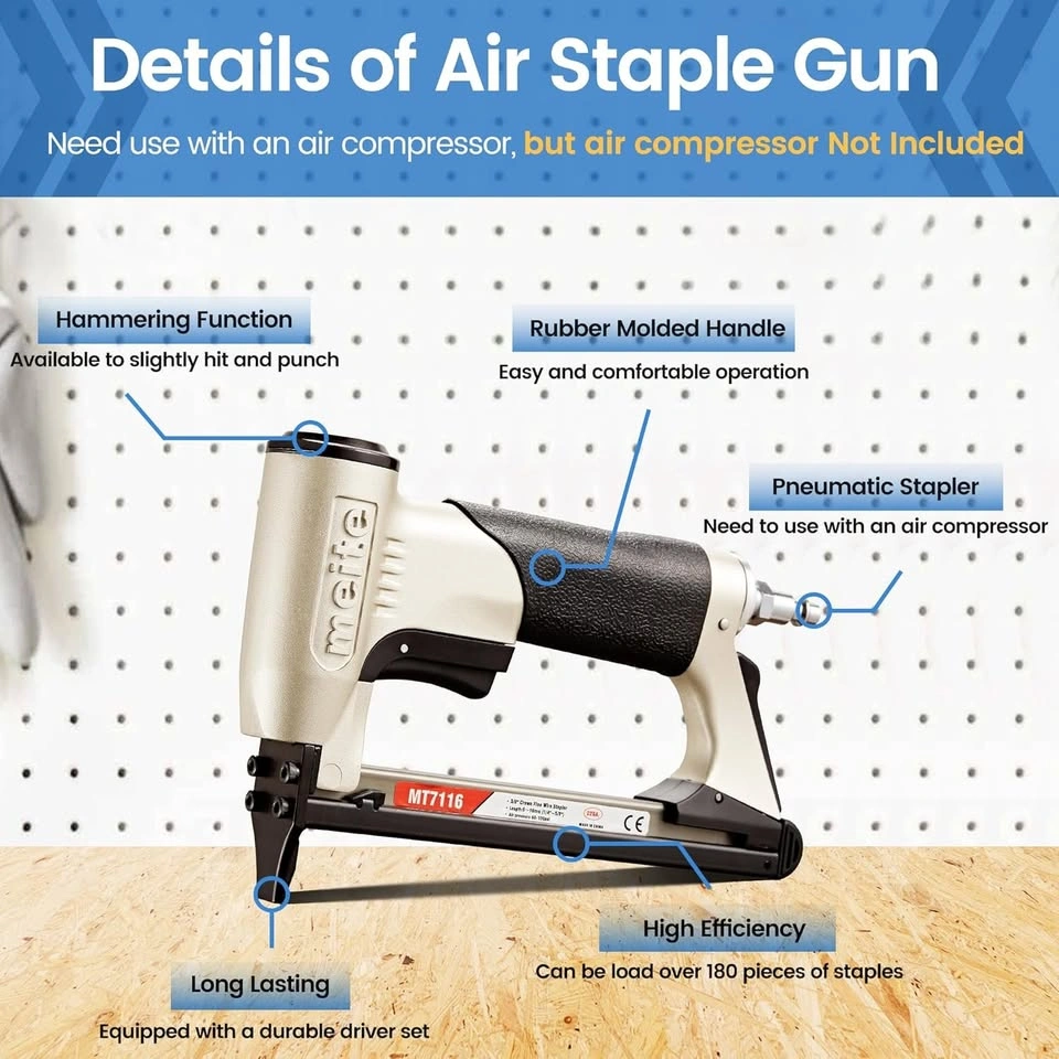 Meite MT7116 Pneumatic Staple Gun - photo 5