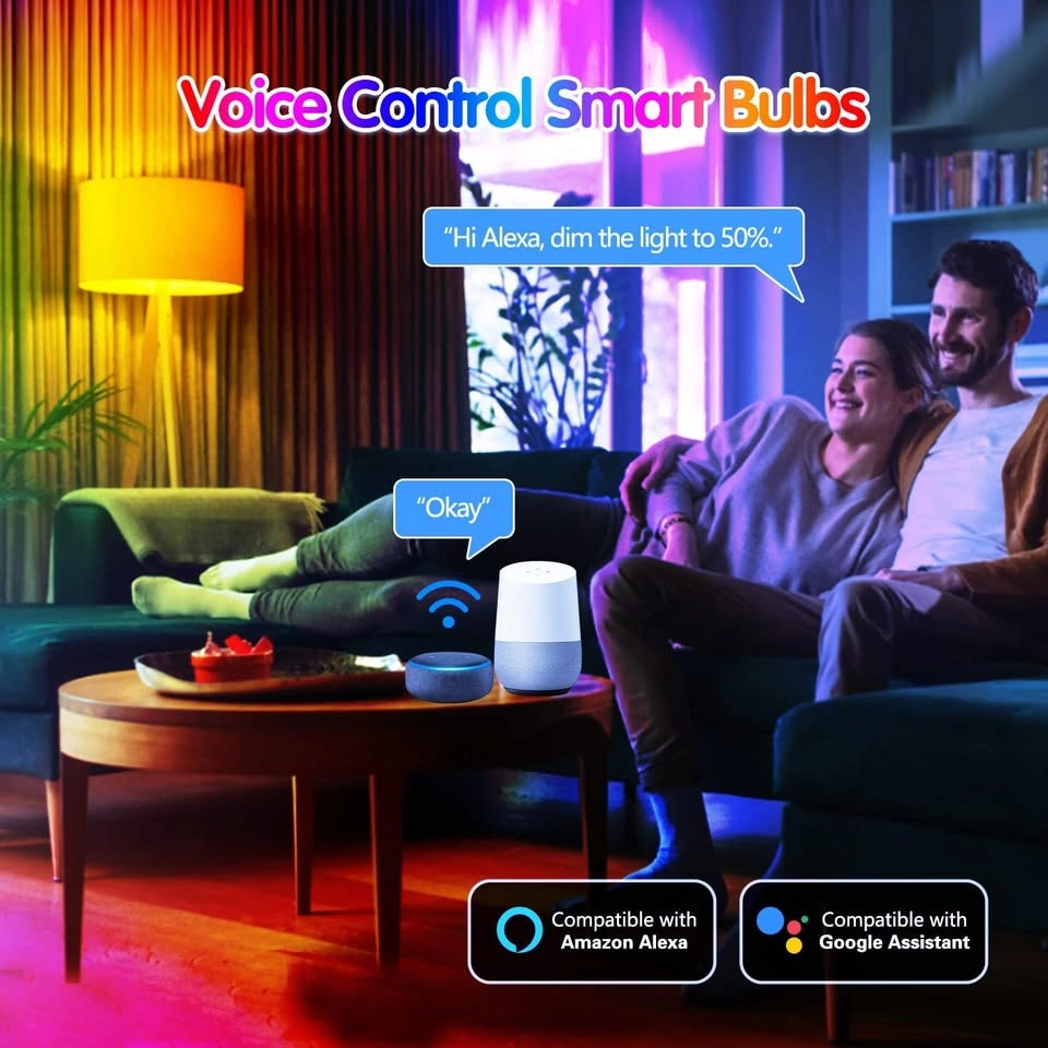 KEXU Smart Light Bulbs RGBW 16 Million Colors - 4 Pack - photo 4
