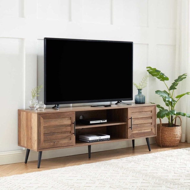 TV Stand 65" - Rustic Oak