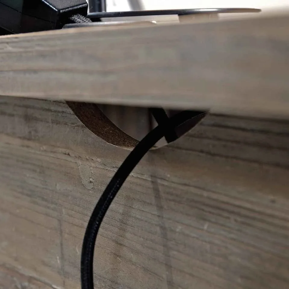 Sauder L-Desk 59 x 66 Inch Pebble Pine Finish BRAND NEW image indicator(9)