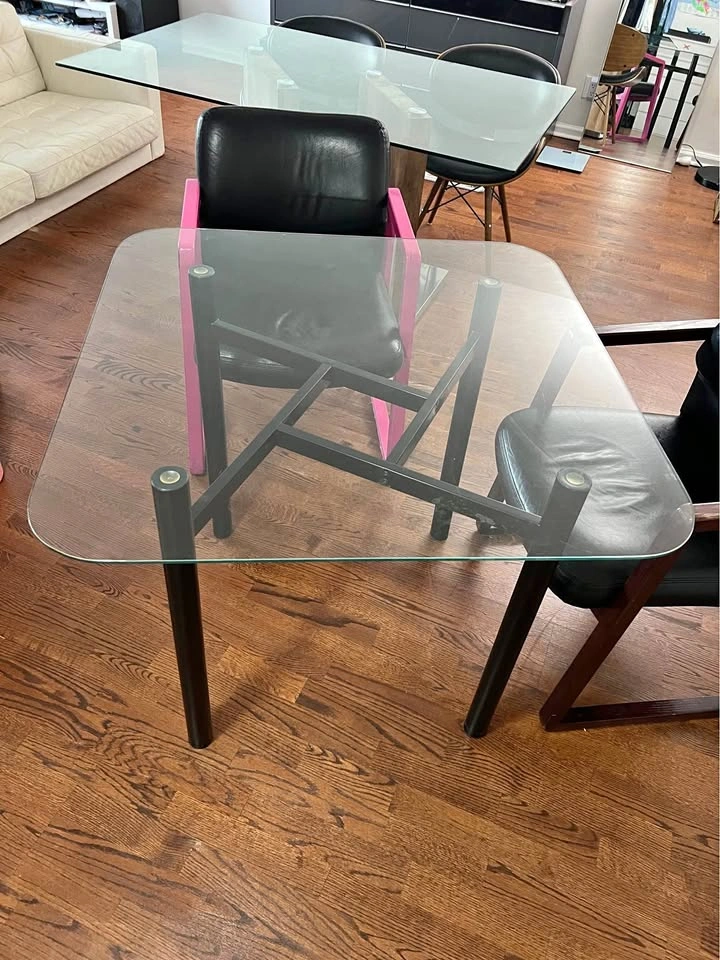 Modern Glass Top Table