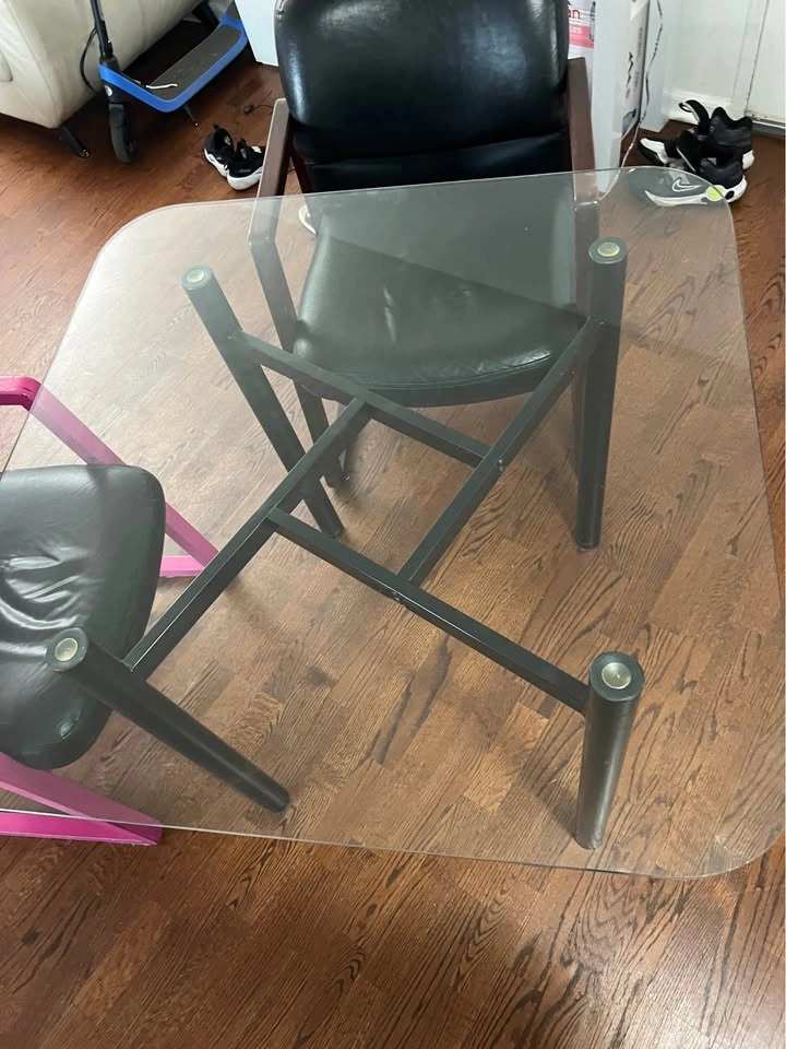 Modern Glass Top Table - photo 2
