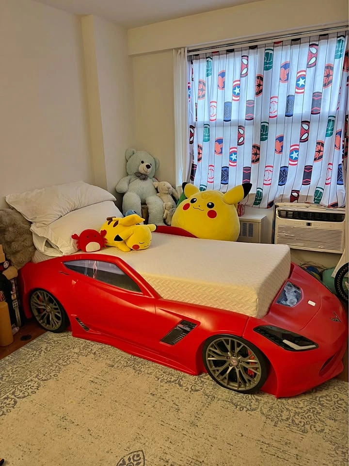 Red Corvette Z06 Car Bed Frame with Mattress