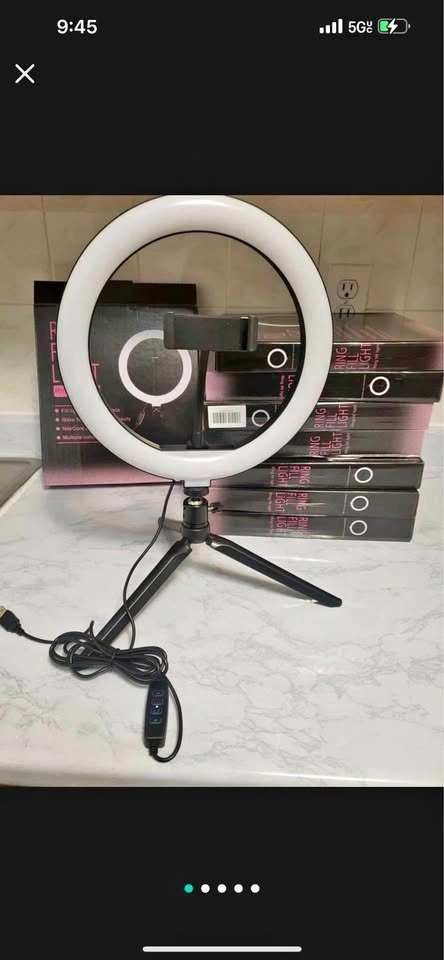 Ring Light 10 inches, 3 Light Modes, Dimmable