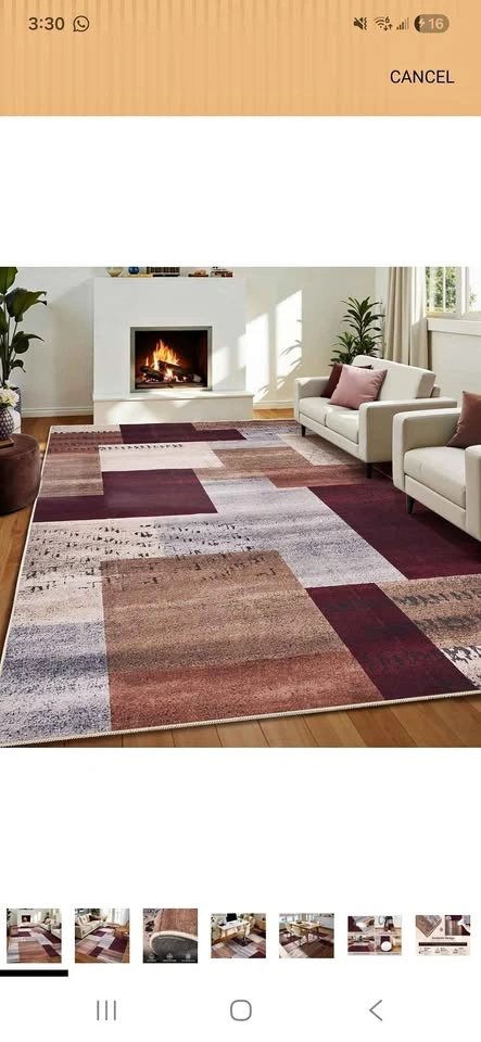 Brand New 9x6 Washable Area Rug