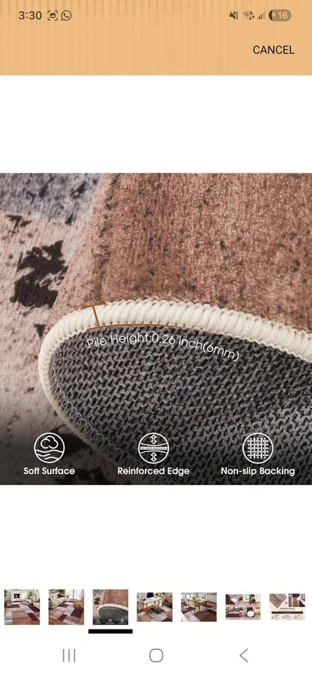 Brand New 9x6 Washable Area Rug - photo 3
