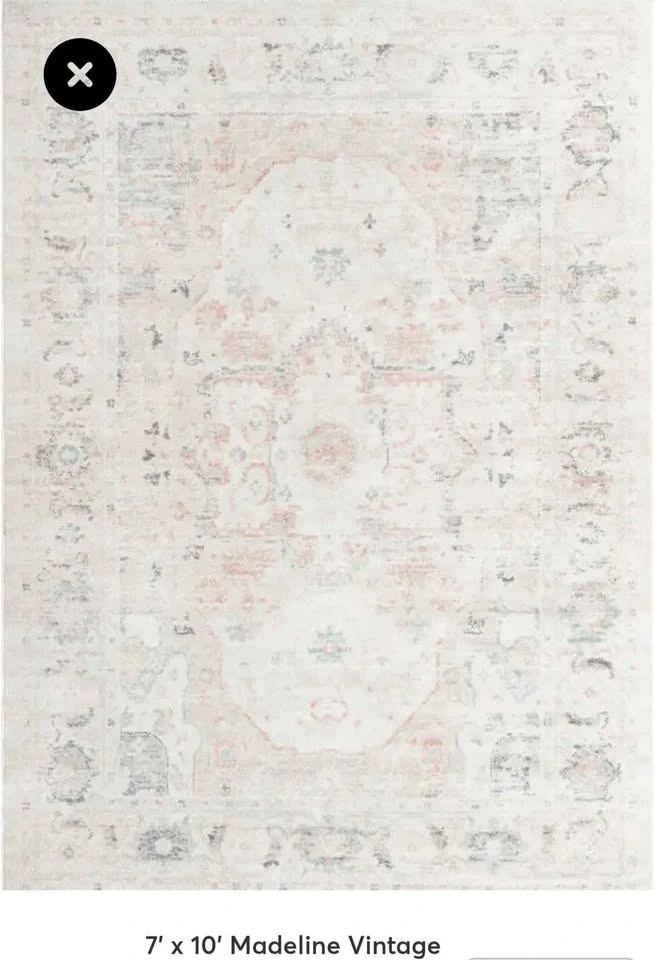 Brand New 7x10 Vintage Area Rug | Neutral Wayfair Style Carpet - photo 2