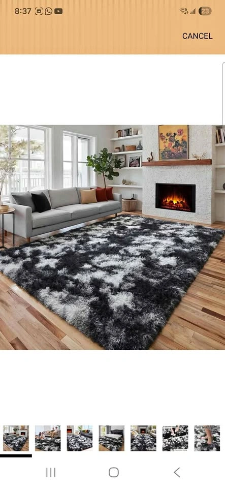 Black White Grey Bedroom Rugs 5x7